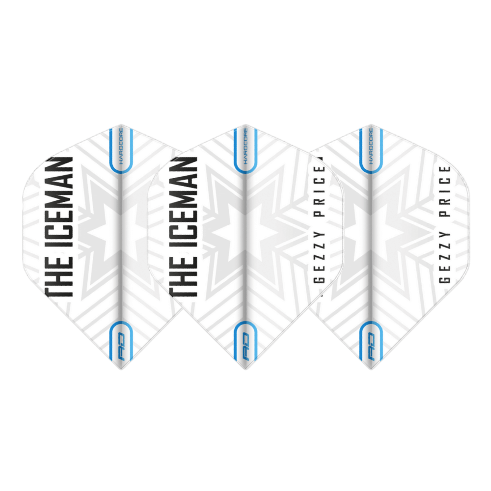 Red Dragon Gerwyn Price Snowflake Flights - Weiß Set