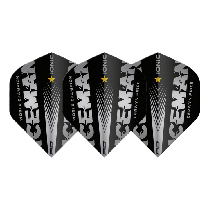 Red Dragon Hardcore Gerwyn Price World Champion Flights - Grau Set