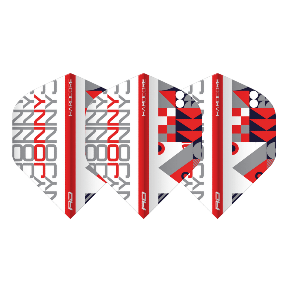 Red Dragon Jonny Clayton Hardcore White Flights Set