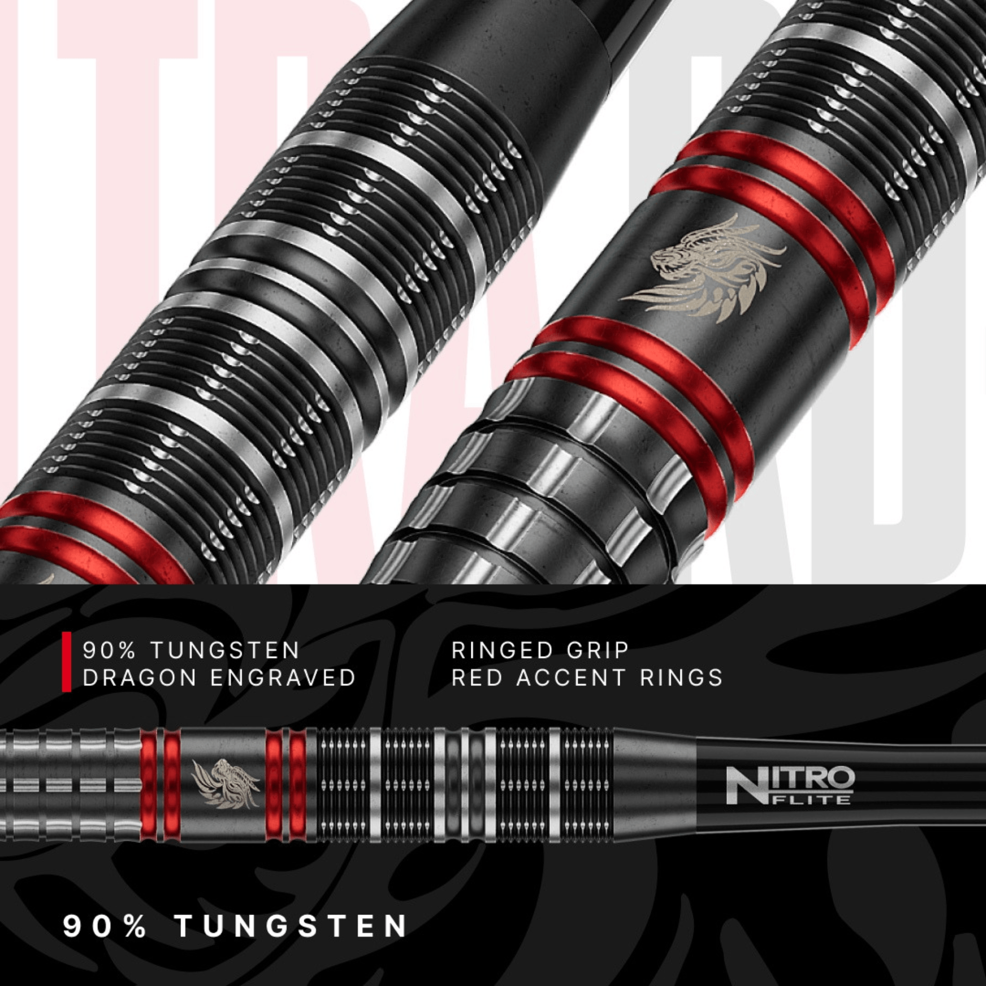Red Dragon Jonny Clayton ULTRA Softdarts Details Barrel