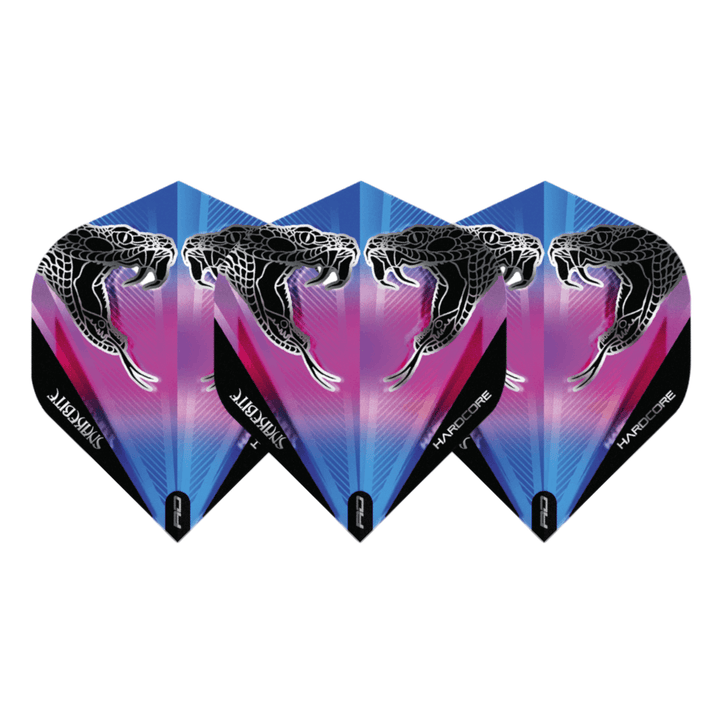 Red Dragon Peter Wright Snakebite Hardcore Flights - SchwarzTransparent Set