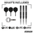Red Dragon Sable Parallel Switch Point Steeldarts Packungsinhalt