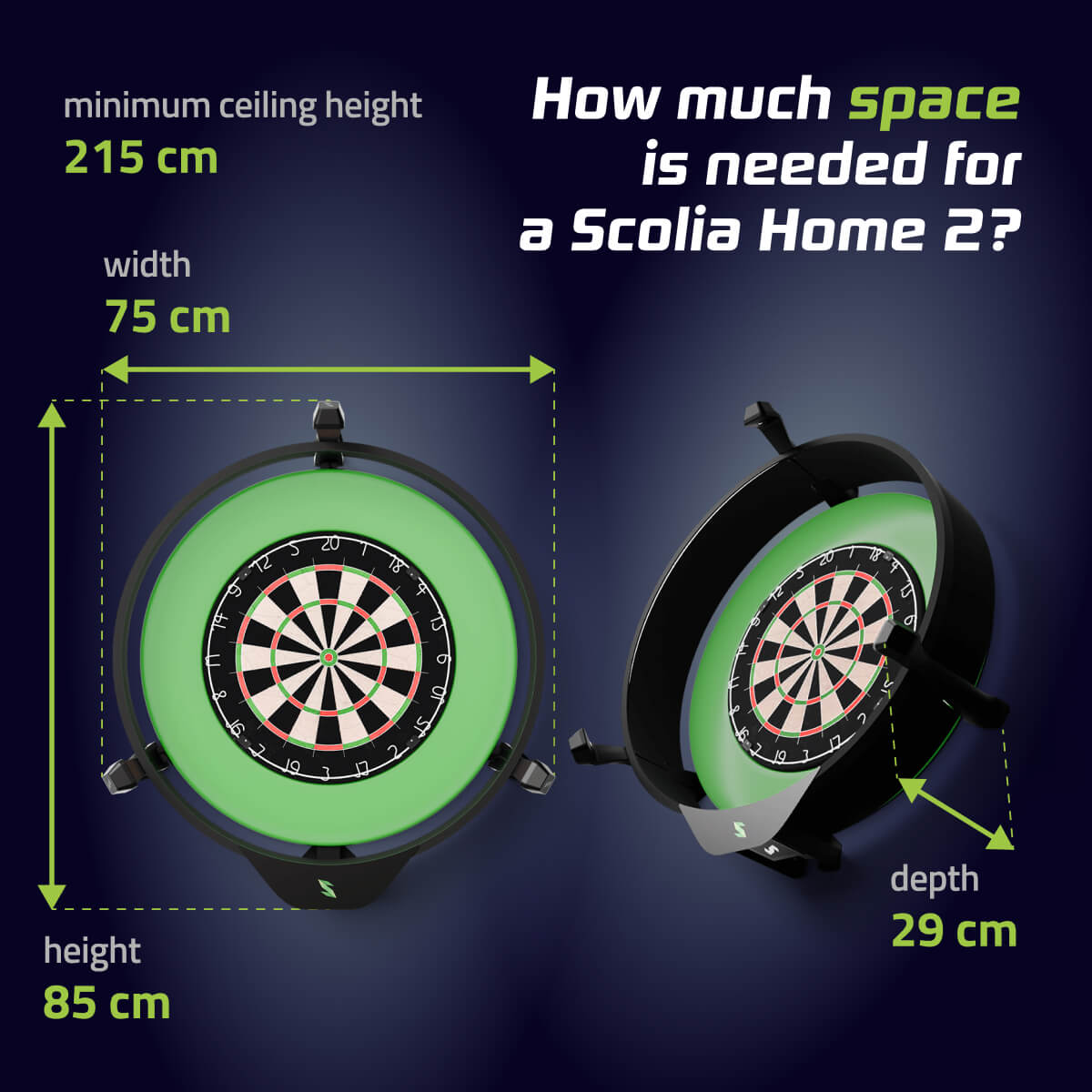 Scolia Home 2 Flex + Winmau Plasma Beleuchtung