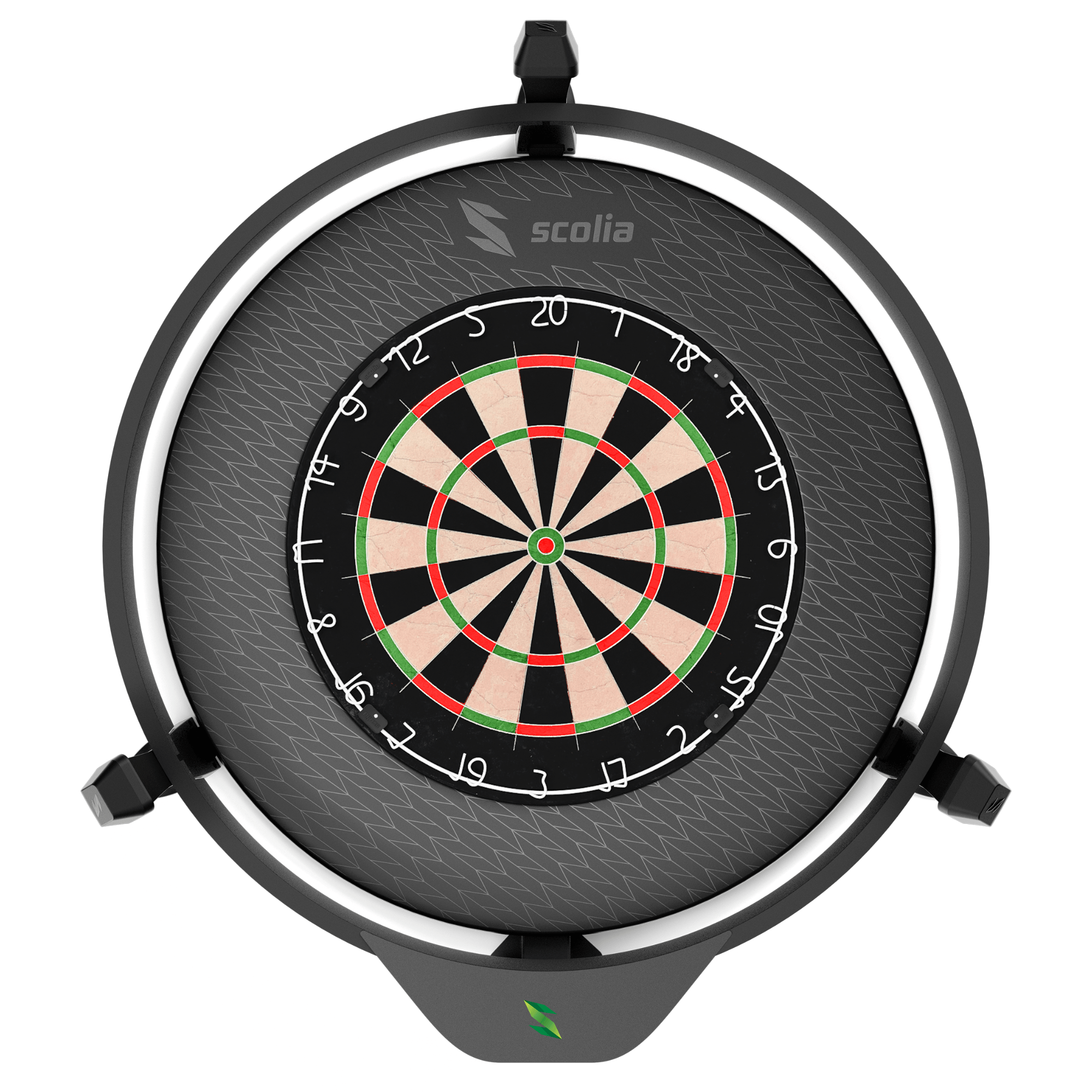 Scolia Stealth Black Dartboard Surround inkl. Board und Scolia