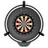 Scolia Stealth Black Dartboard Surround inkl. Board und Scolia