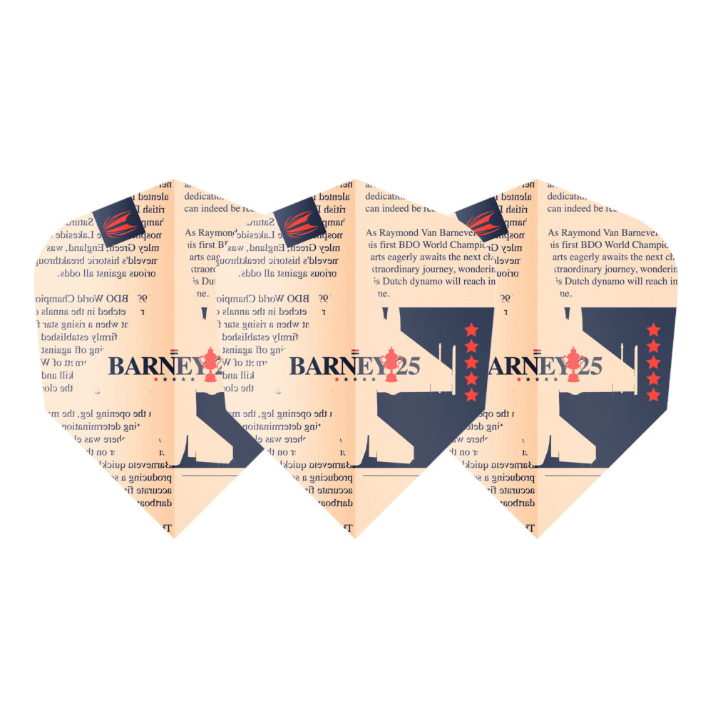 Target Barney25 Pro.Ultra Ten-X Flights (9 Stück) Set