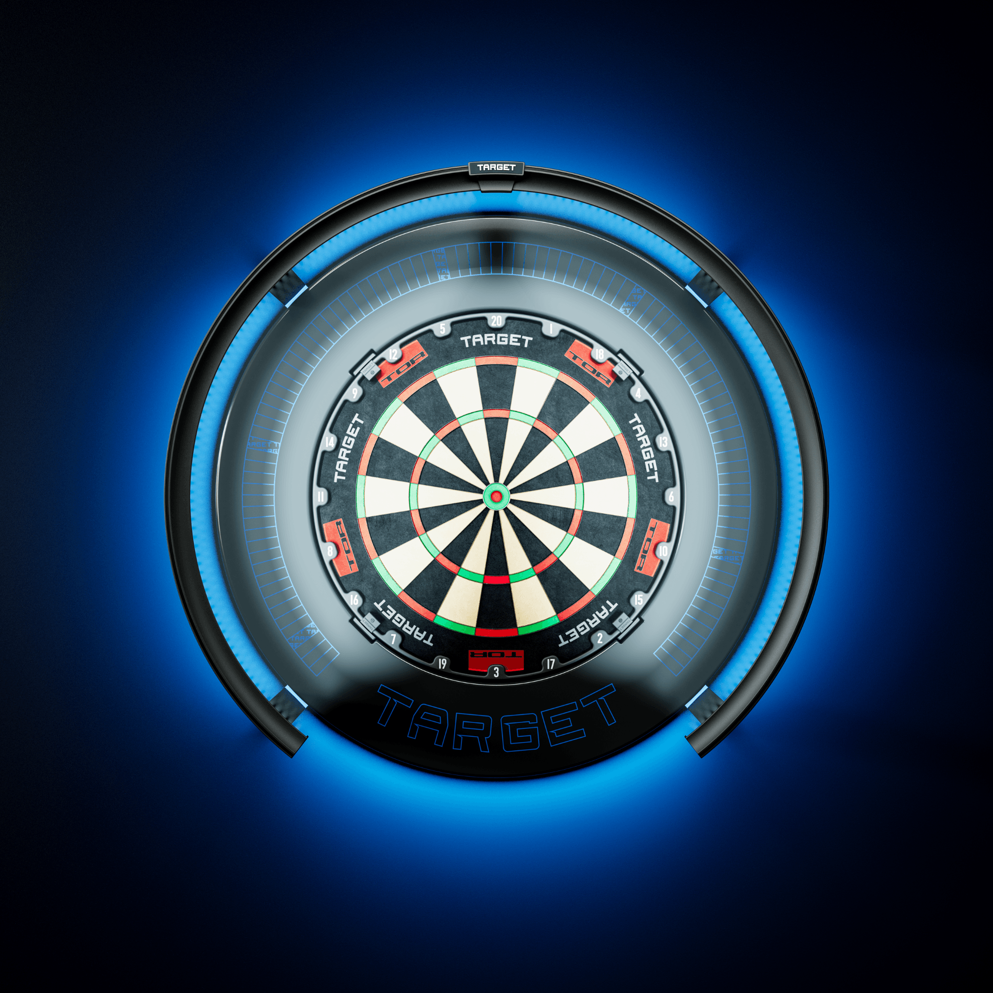 Target Corona Vision 2 LED Dartboard Beleuchtung Anwendung