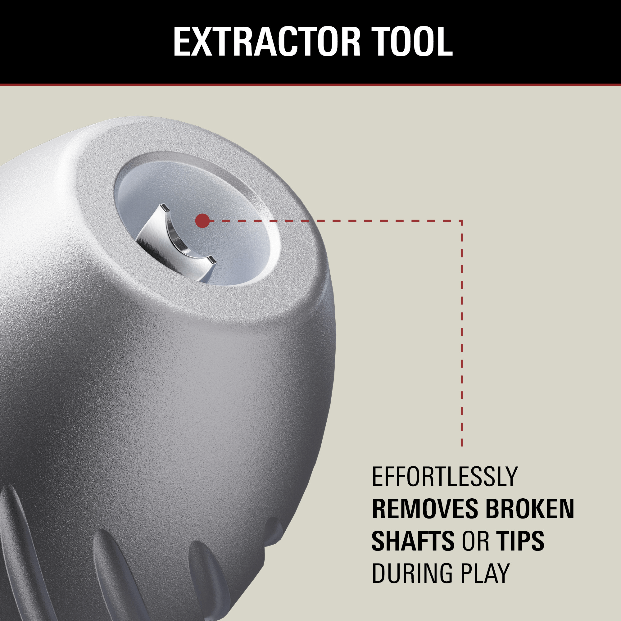 Target Japan AL3 Tip Case - Silver Extractor Tool