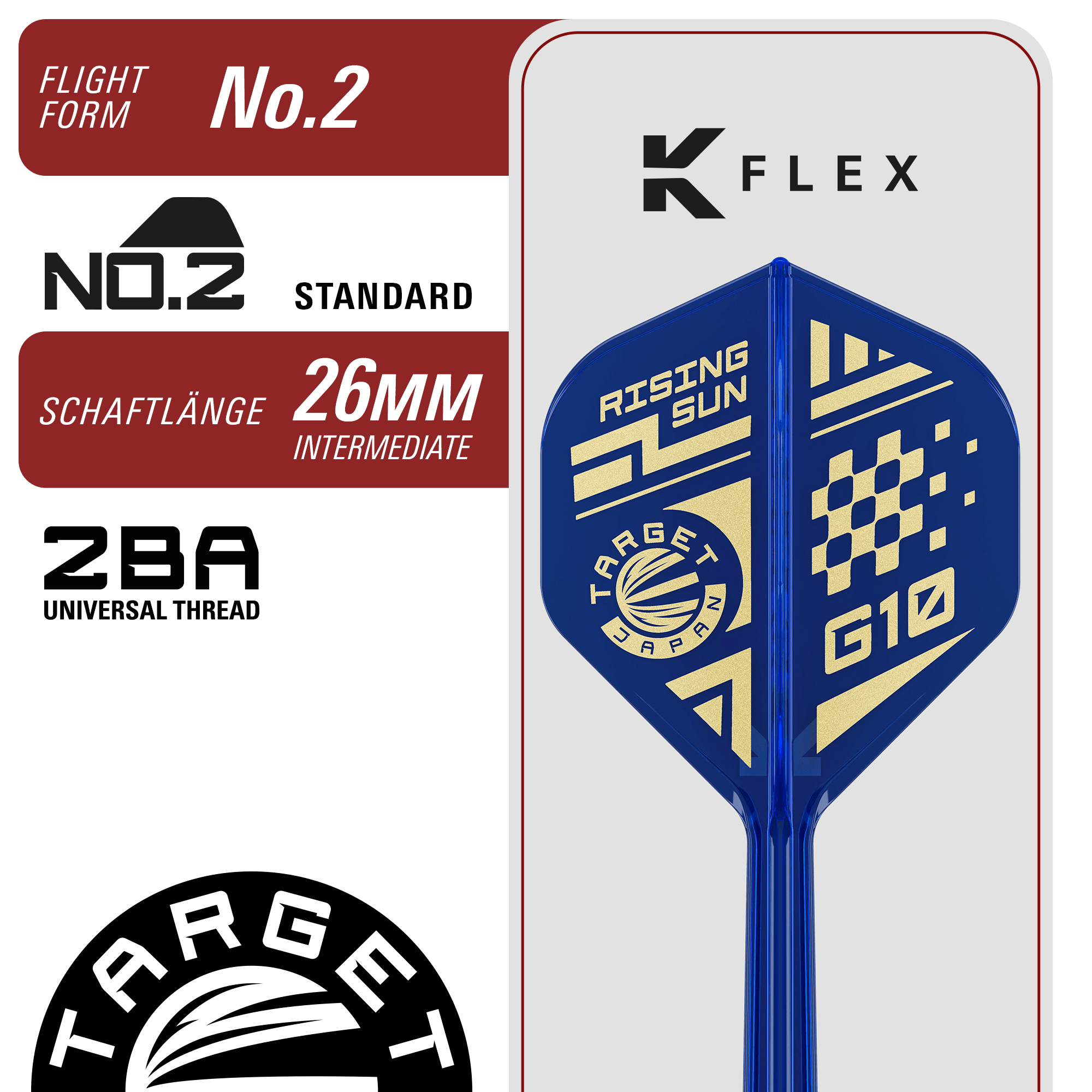Target Japan Haruki Muramatsu Rising Sun Gen 10.5 Swiss Point Steeldarts Details K-Flex