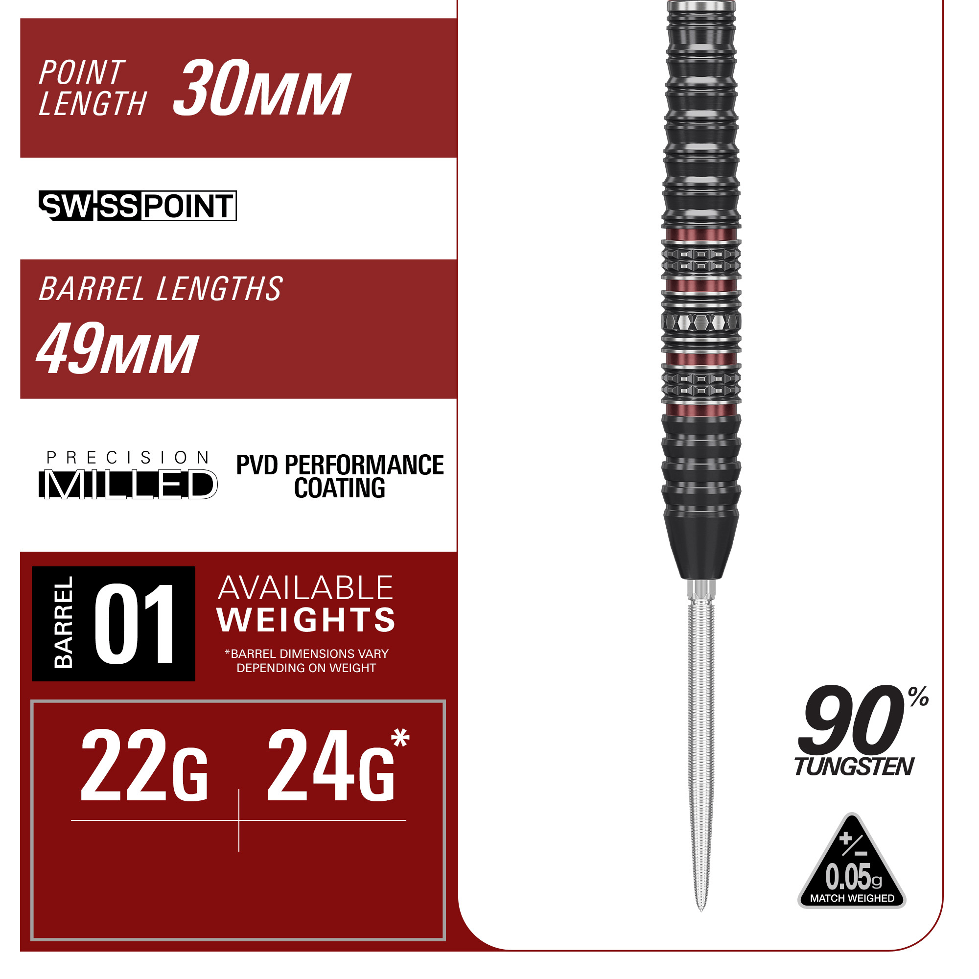 Target Japan Kosuzu Iwao Prime Series Diamond Gen 4 Steeldarts Maße 24g Barrel