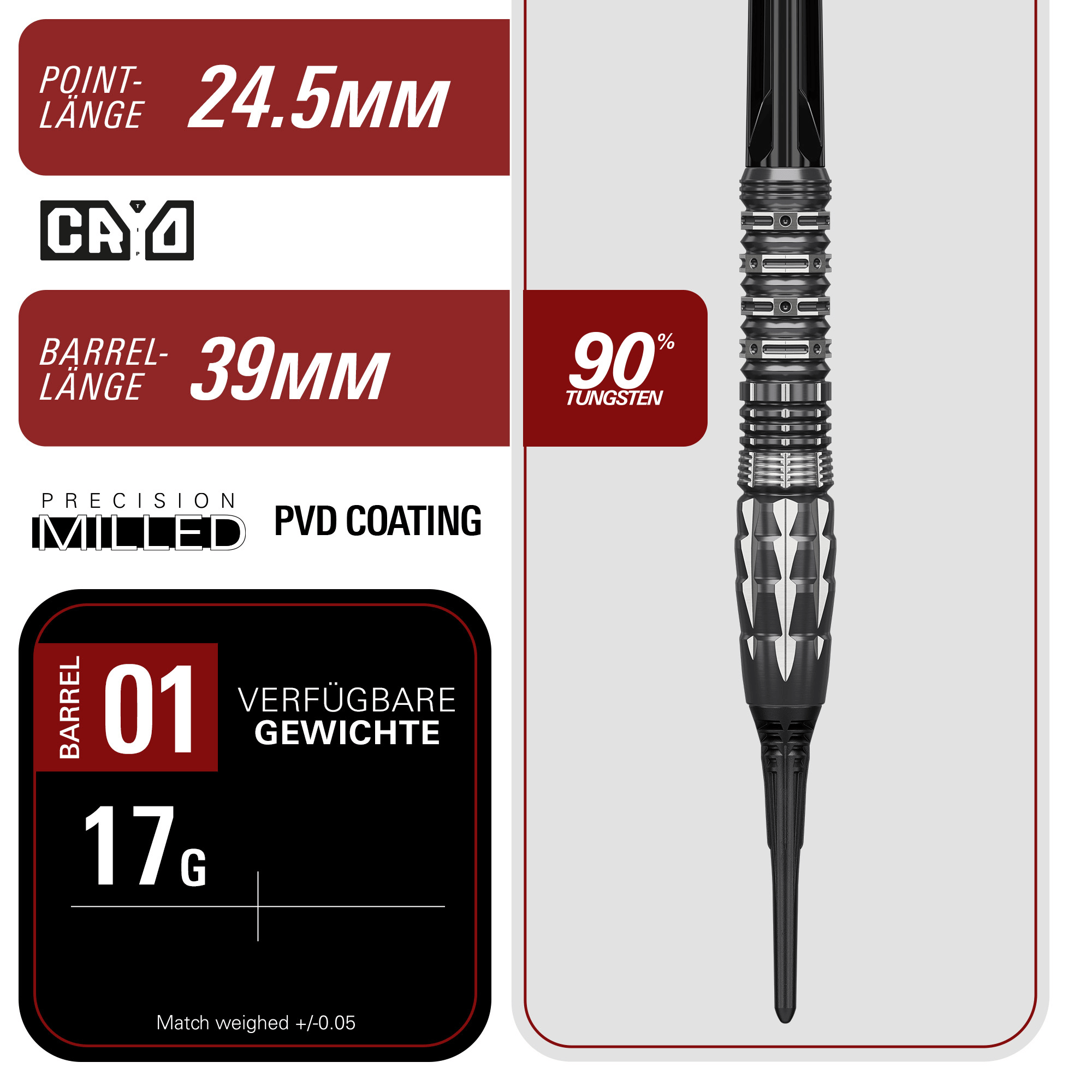Target Japan Mitsumasa Hoshino Pyro Gen 12 Softdarts Details Barrel