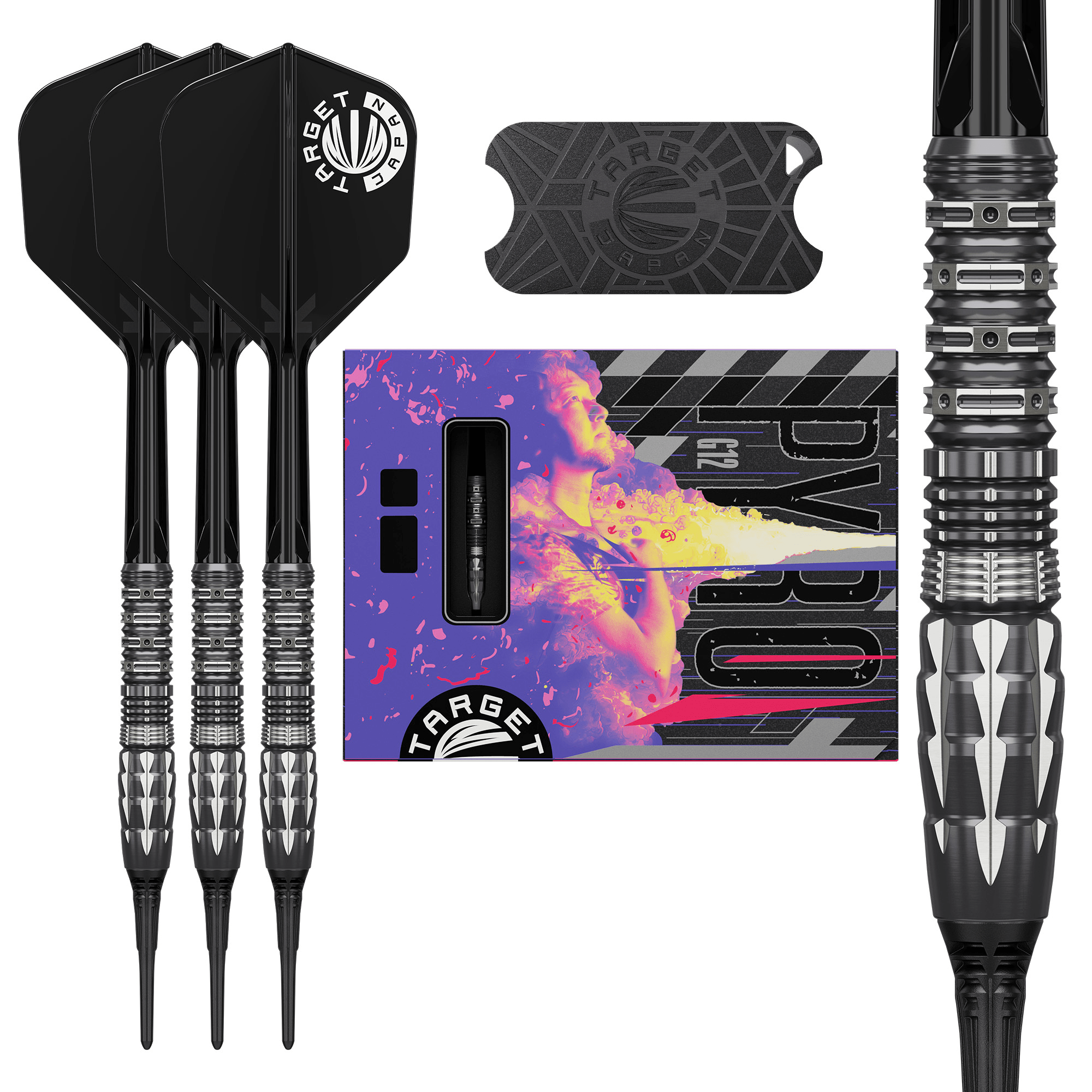 Target Japan Mitsumasa Hoshino Pyro Gen 12 Softdarts Packungsinhalt