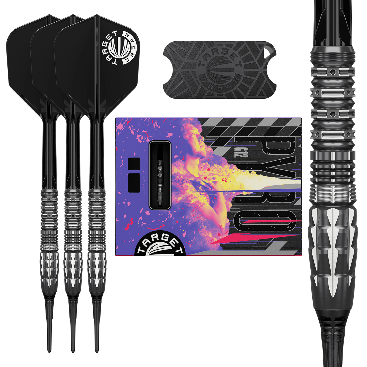 Target Japan Mitsumasa Hoshino Pyro Gen 12 Softdarts Packungsinhalt