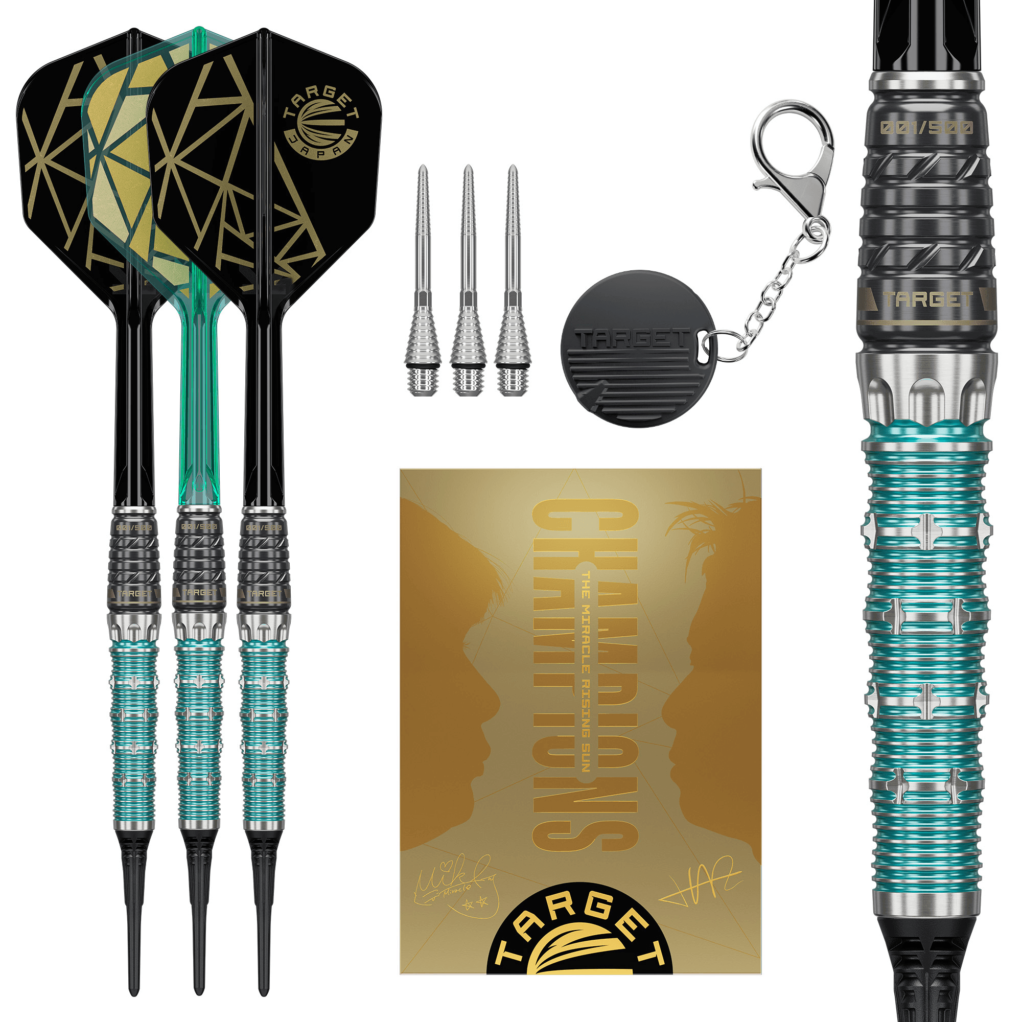 Target Japan The Miracle Rising Sun Softdarts Packungsinhalt