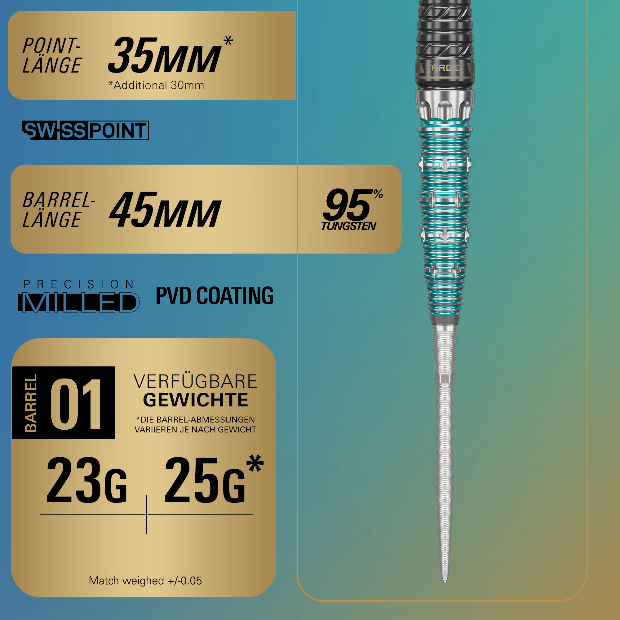 Target Japan The Miracle Rising Sun Swiss Point Steeldarts Details Barrel