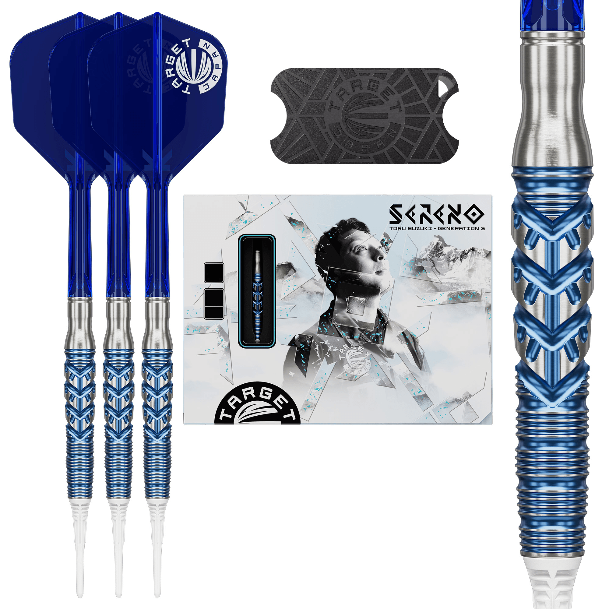 Target Japan Toru Suzuki Sereno Gen 3 Softdarts Packungsinhalt