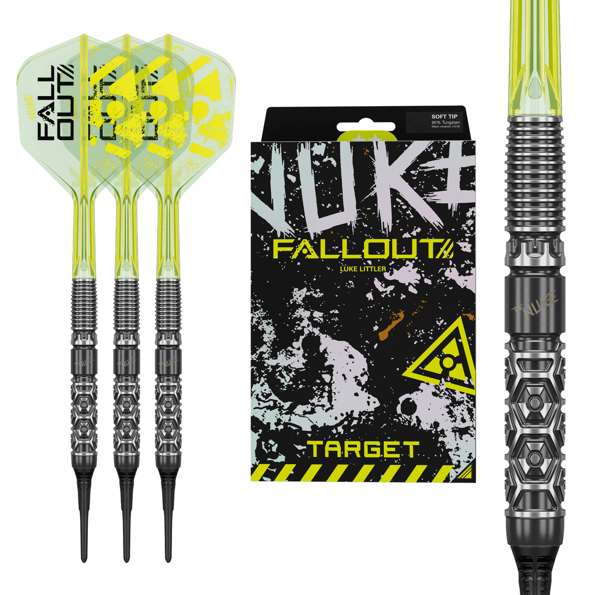 Target Luke Littler Fallout Softdarts Packungsinhalt