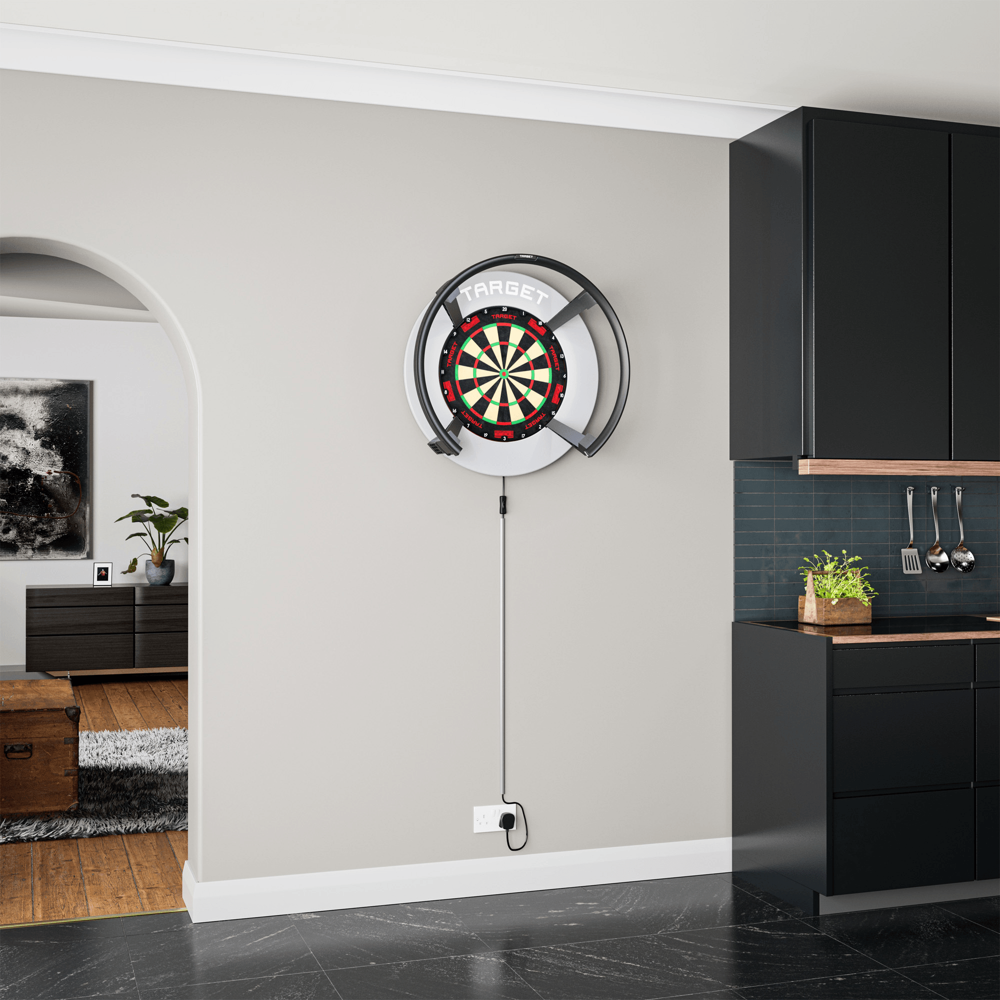 Target Notched Surround - Grau Anwendungsbeispiel