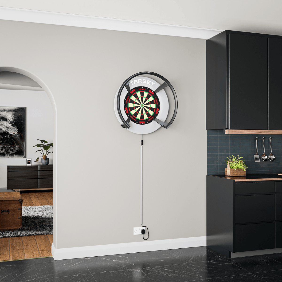 Target Notched Surround - Grau Anwendungsbeispiel