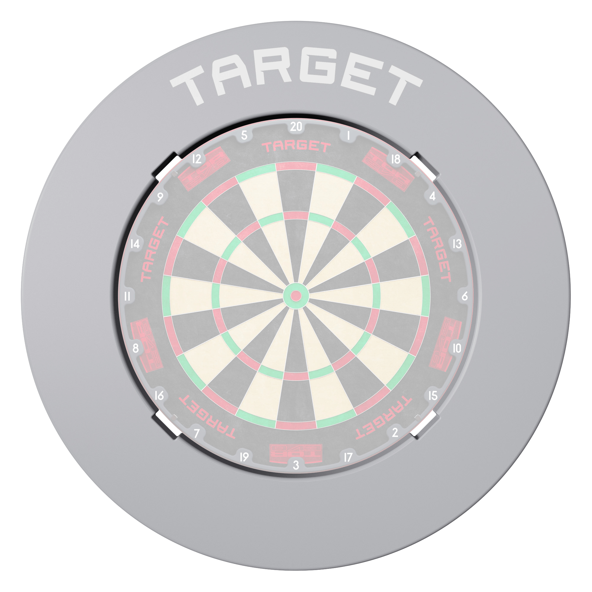 Target Notched Surround - Grau mit Board