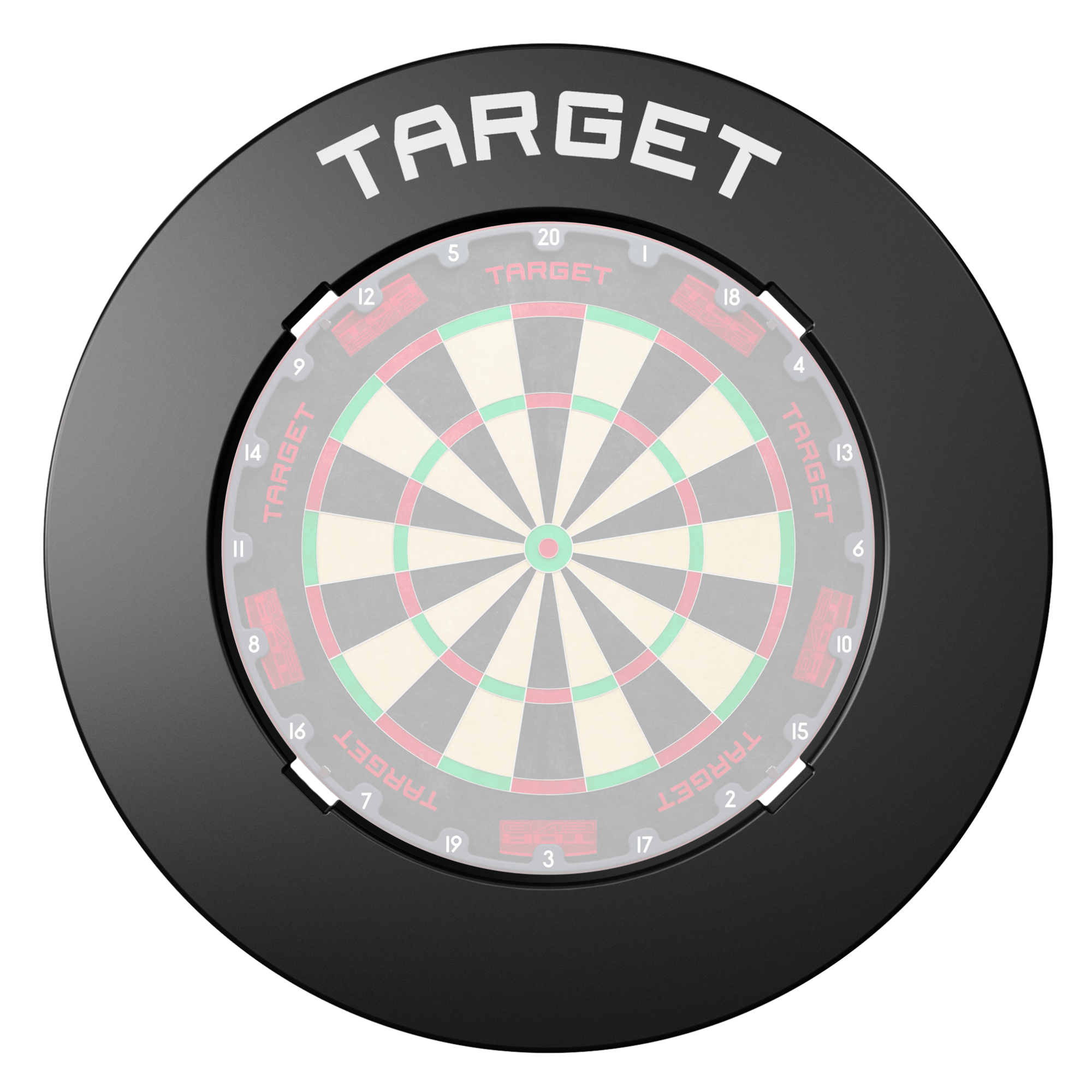 Target Notched Surround - Schwarz mit Board