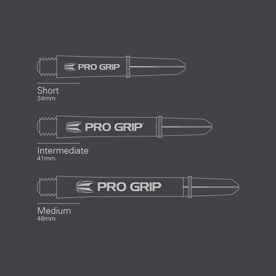 Target Pro Grip Shafts - Grün (9 Stück) Maße