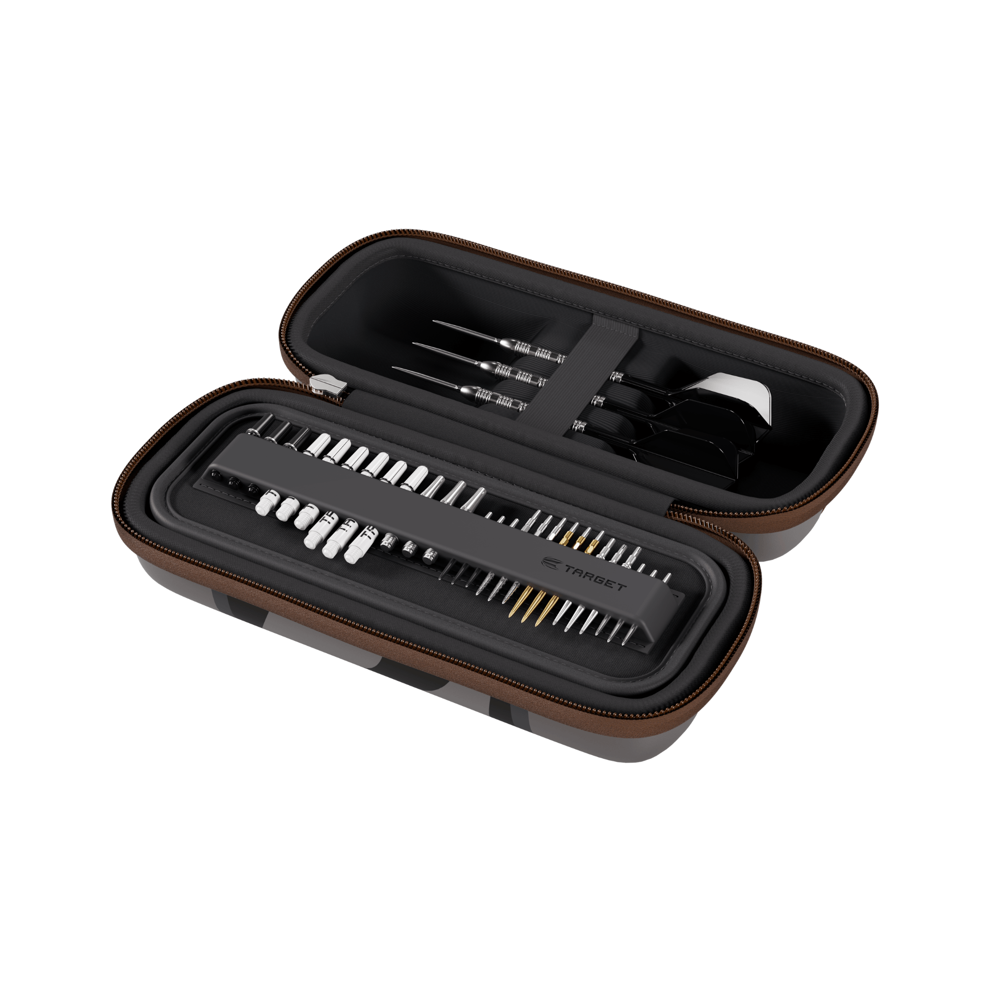 Target Star Wars BOA Case - Mandalorian Ansicht offen Darts
