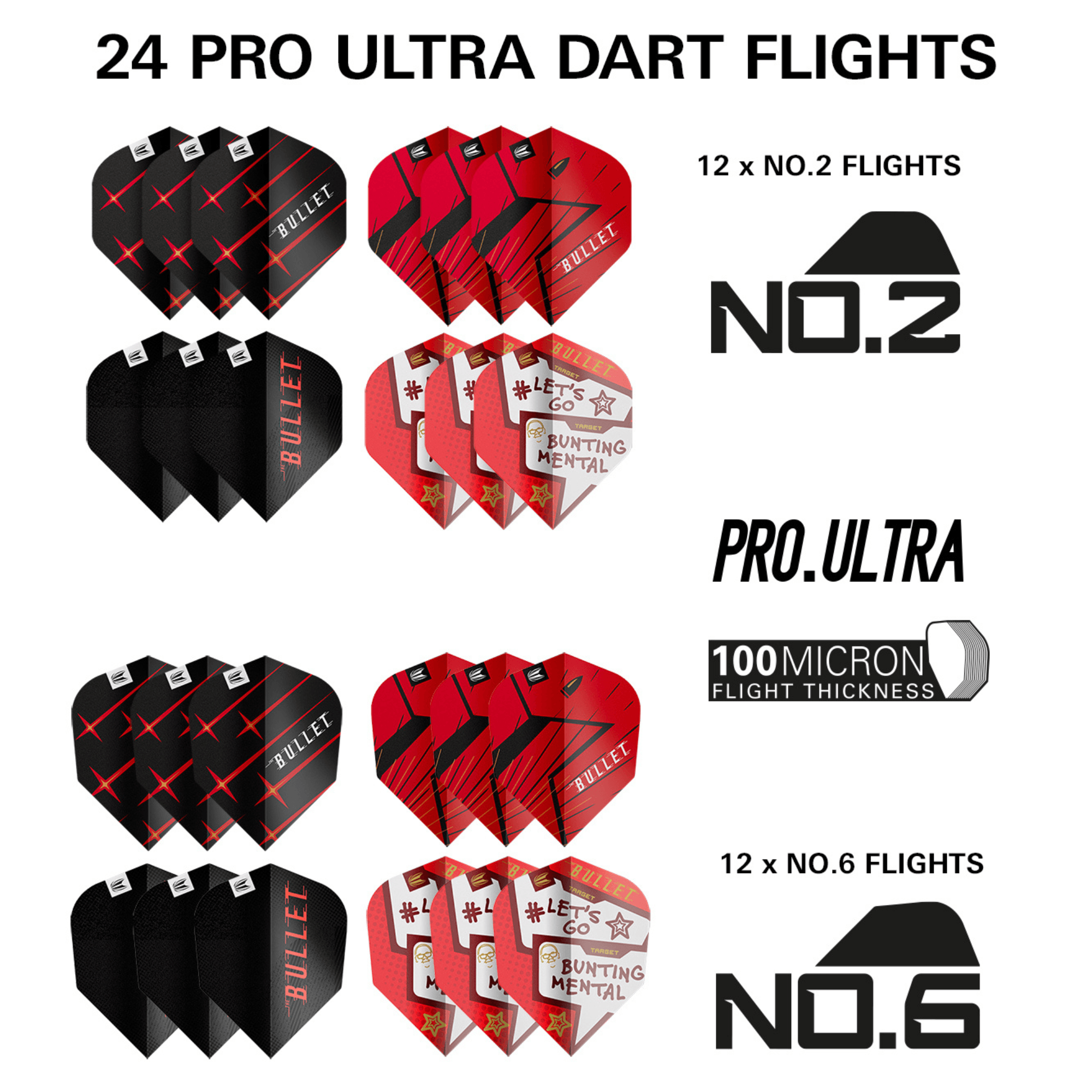 Target Stephen Bunting Brass Steeldarts Set (100 Stück) Flights