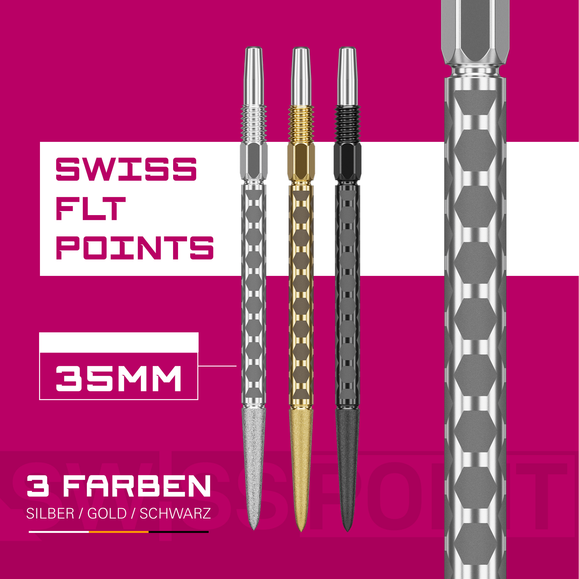 Target Swiss Point FLT Spitzen - Schwarz Farben