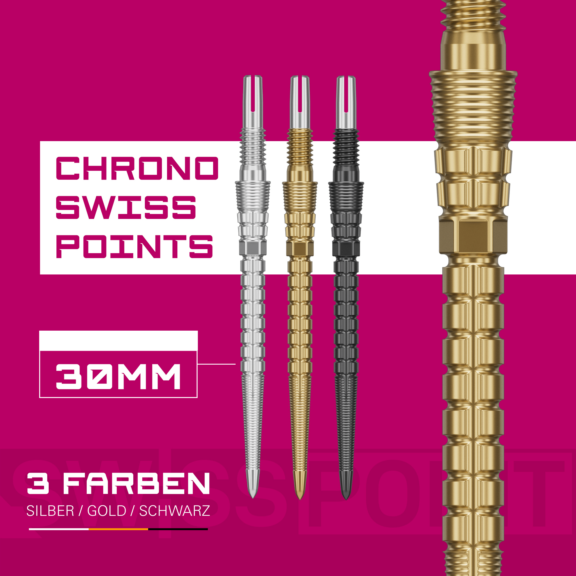 Target Swiss Point Storm Chrono Spitzen - Silber Farben
