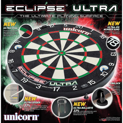 Unicorn Eclipse Ultra Dartboard Pack