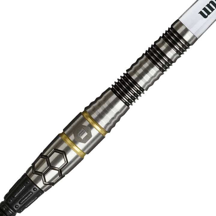 Unicorn Hexium 1 Black & Gold Softdarts Details Barrel