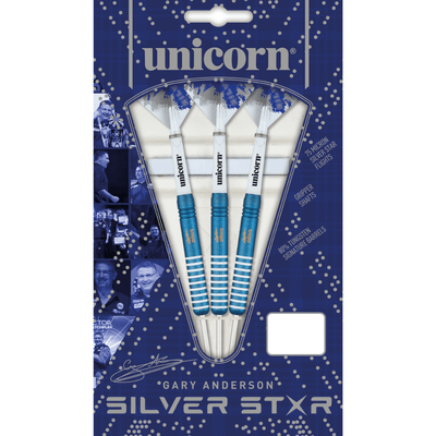 Unicorn Silverstar Blue Gary Anderson Steeldarts Packung 