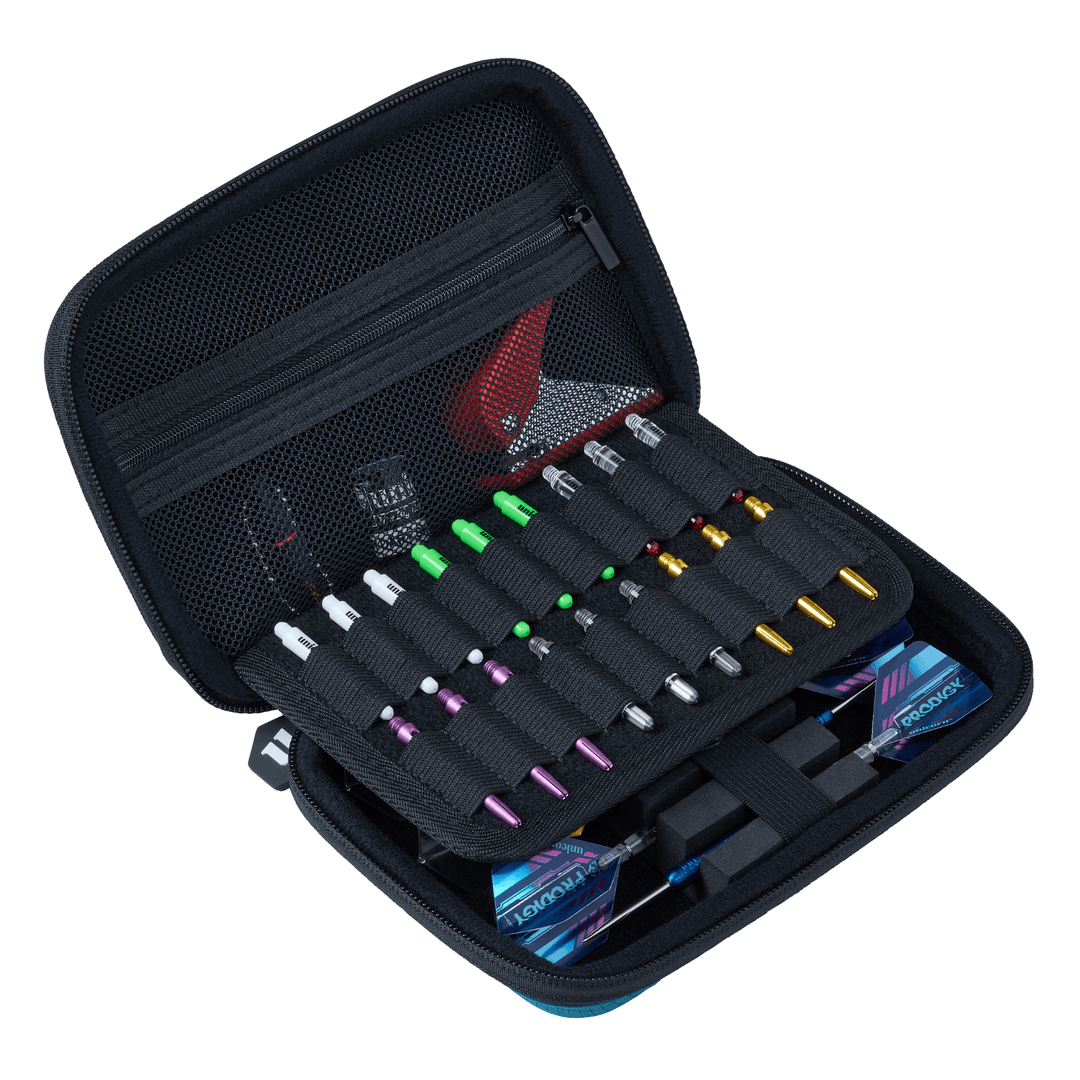 Unicorn Vanguard Dartcase Medium Teal offen 2
