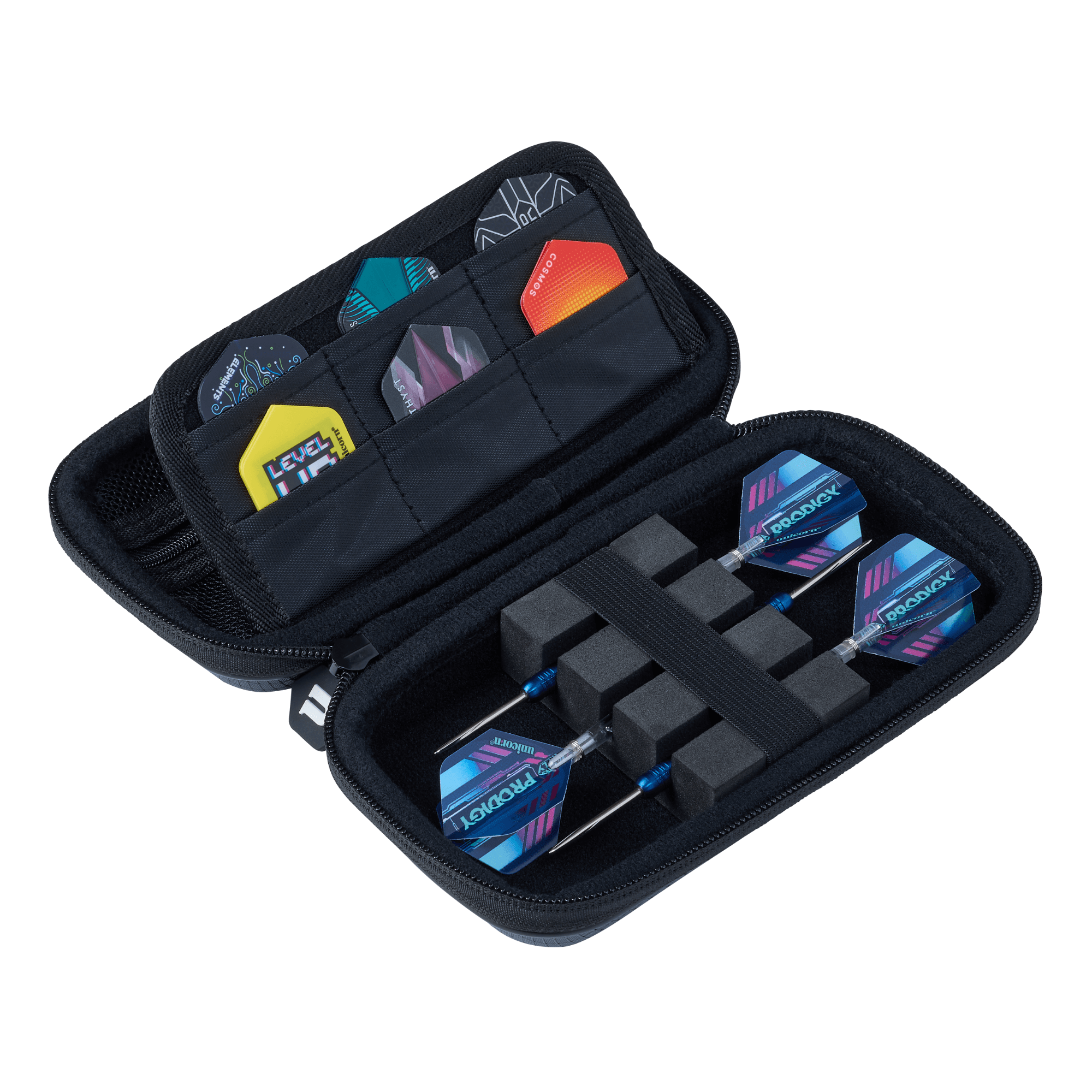 Unicorn Vanguard Dartcase Small Grey offen 1