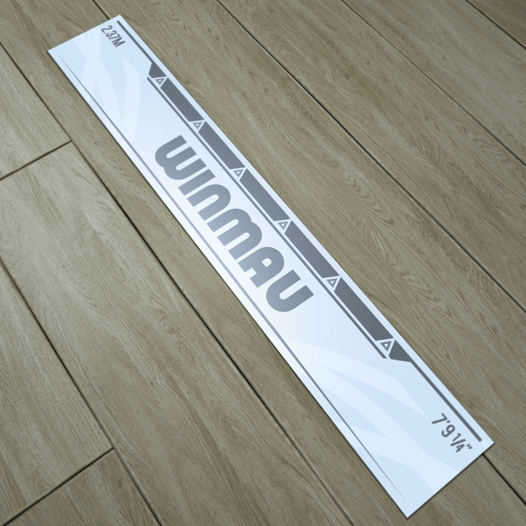 Winmau Abwurflinie Weiß Detail am Boden