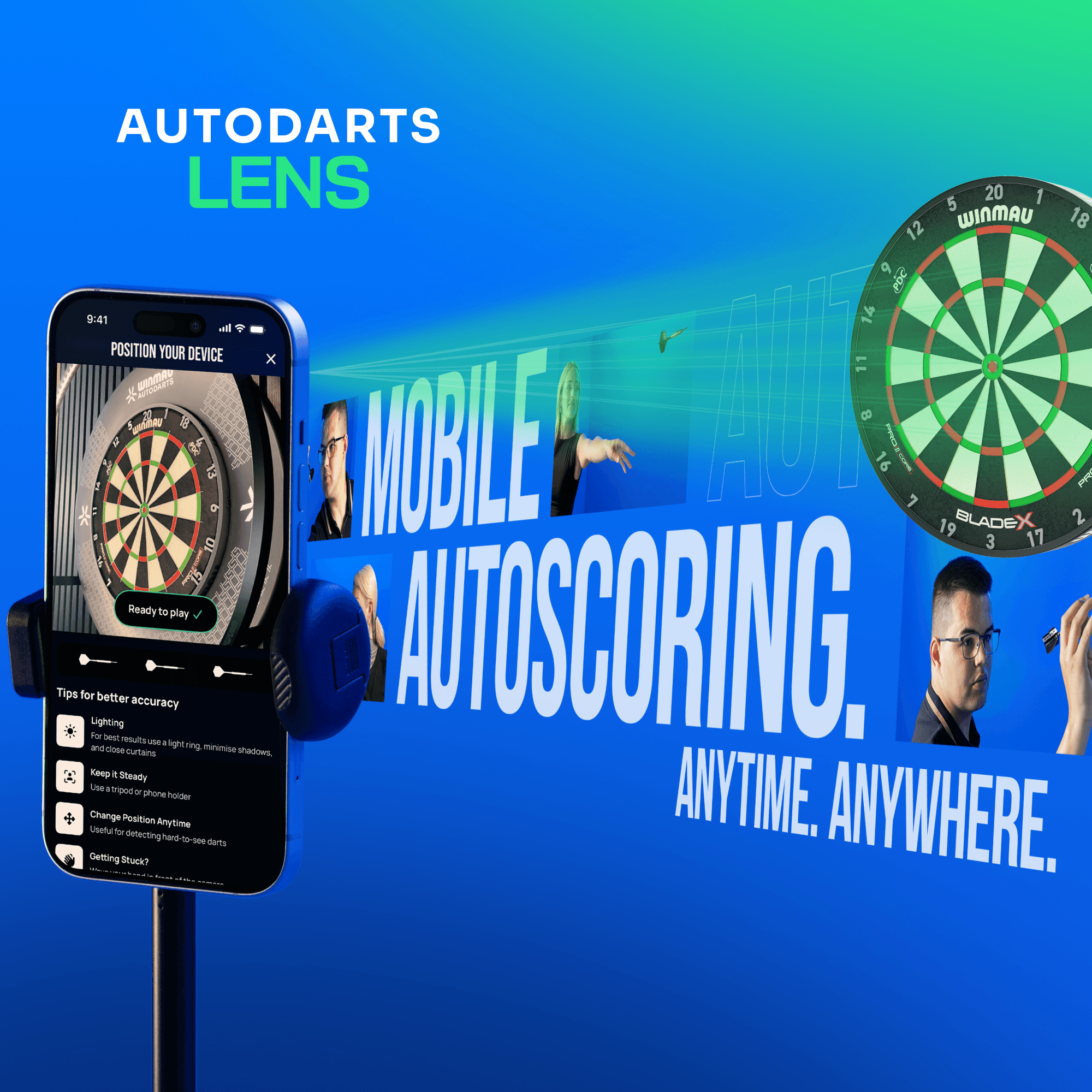 Winmau Autodarts Tripod Bundle Details Autoscoring 1