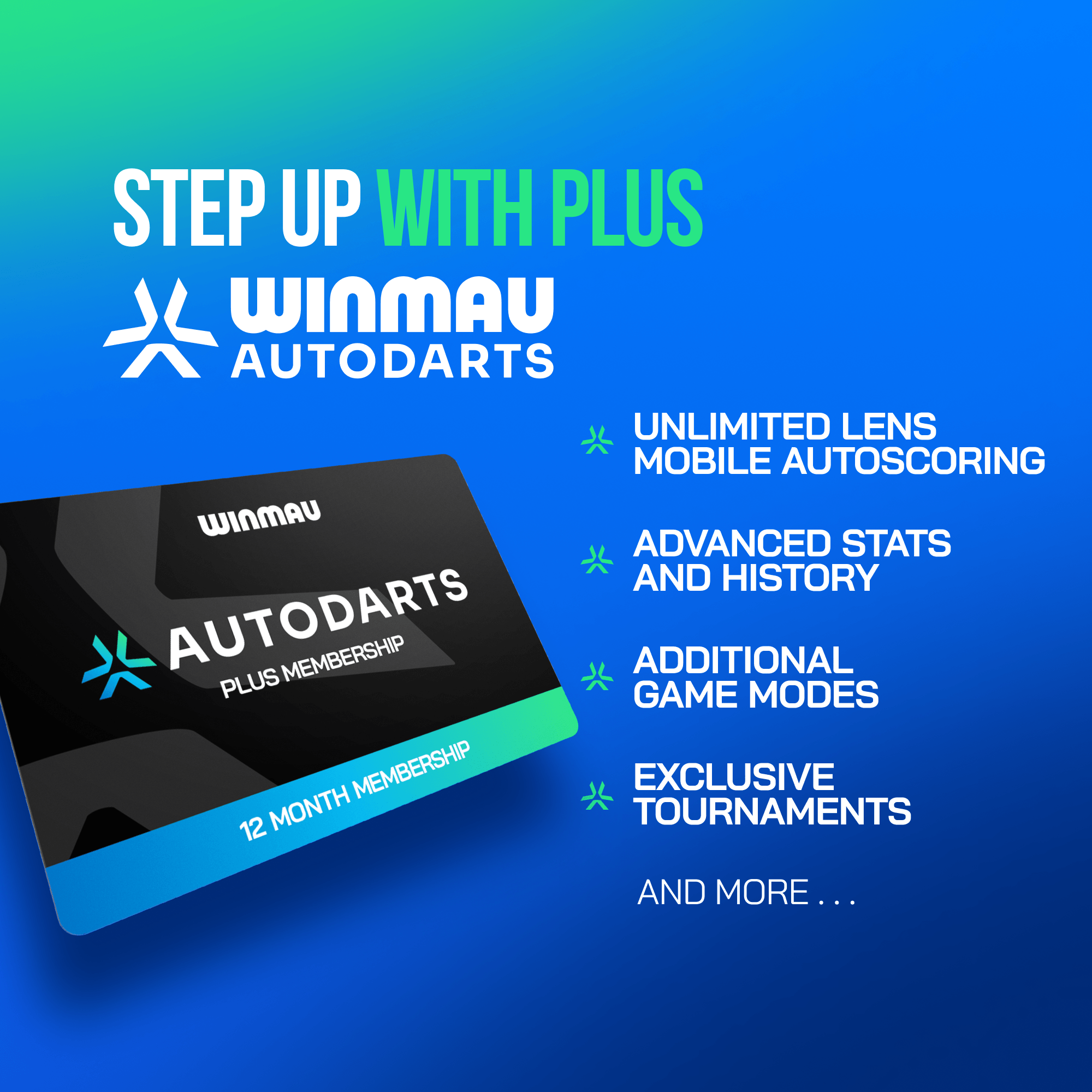 Winmau Autodarts Tripod Bundle Mitgliedskarte