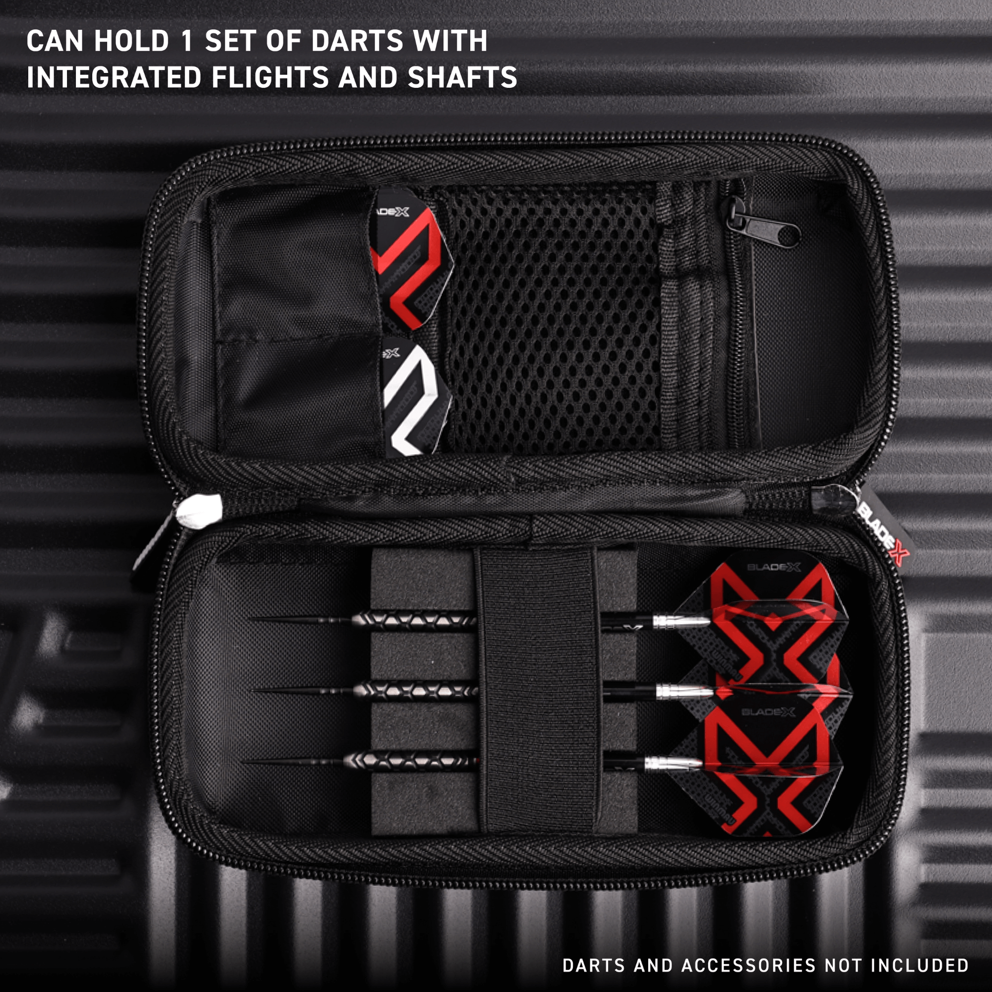 Winmau Blade X Armor G1 Darttasche Detail 2 offen