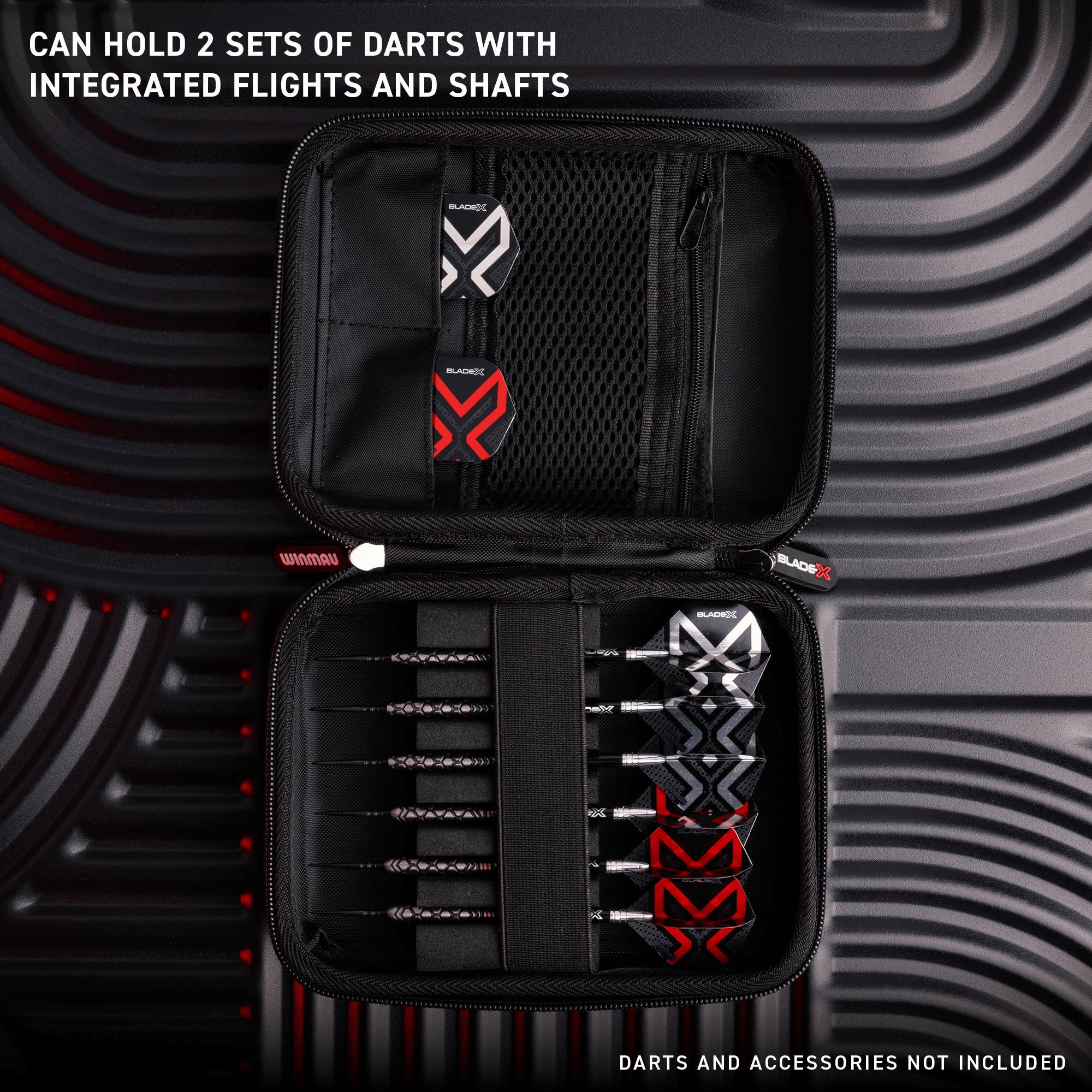 Winmau Blade X Armor G2 Darttasche Detail 2 offen