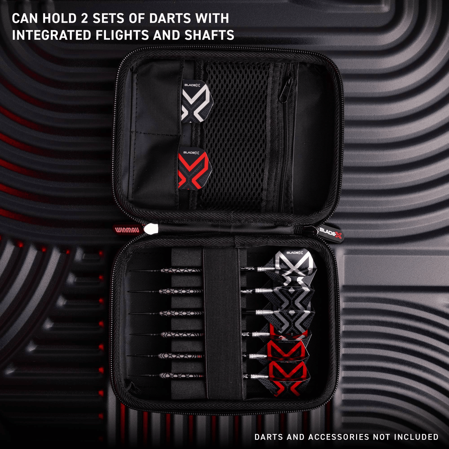 Winmau Blade X Armor G2 Darttasche Detail 2 offen