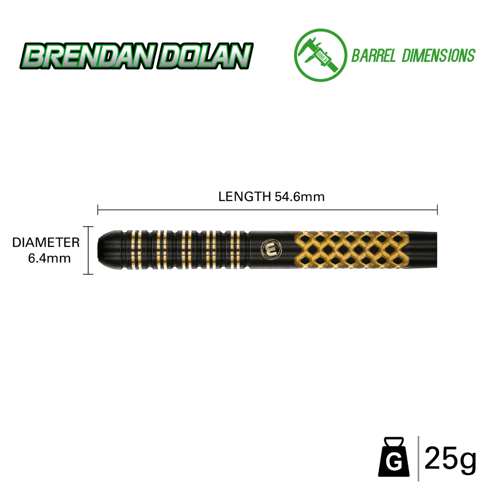 Winmau Brendan Dolan Signature Steeldarts Abmessung 2