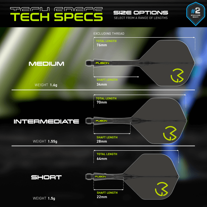 Winmau Fusion Integrated Flight System MVG Pac Man Detail