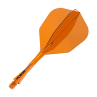 Winmau Fusion Integrated Flight System Small Neon Orange