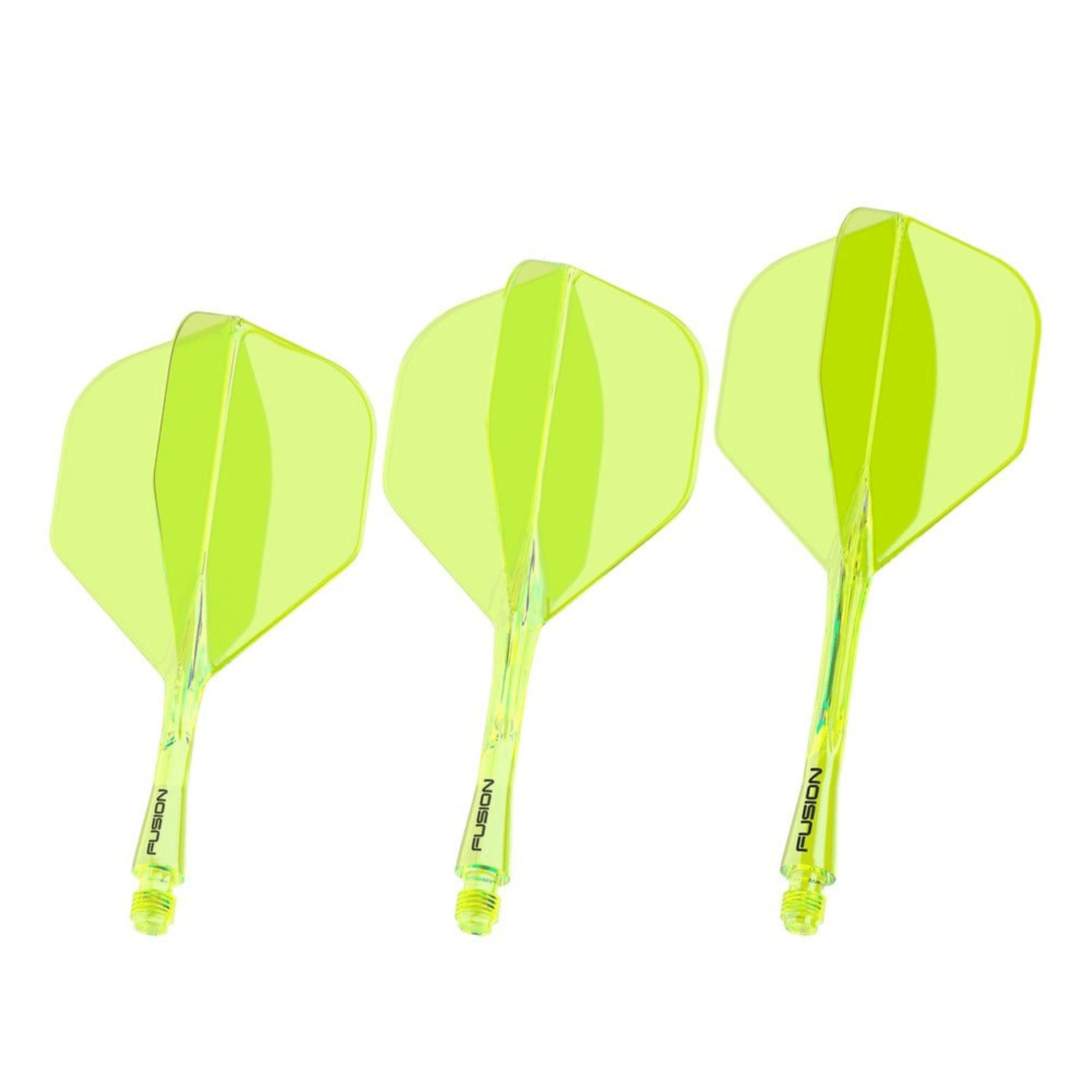 Winmau Fusion Integrated Flight System Yellow Set