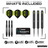 Winmau MVG Core Brass Steeldarts Packungsinhalt