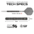 Winmau MVG TS-PRO Switch Point Steeldarts Maße 25g