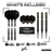Winmau MVG W-MAX Softdarts Packungsinhalt
