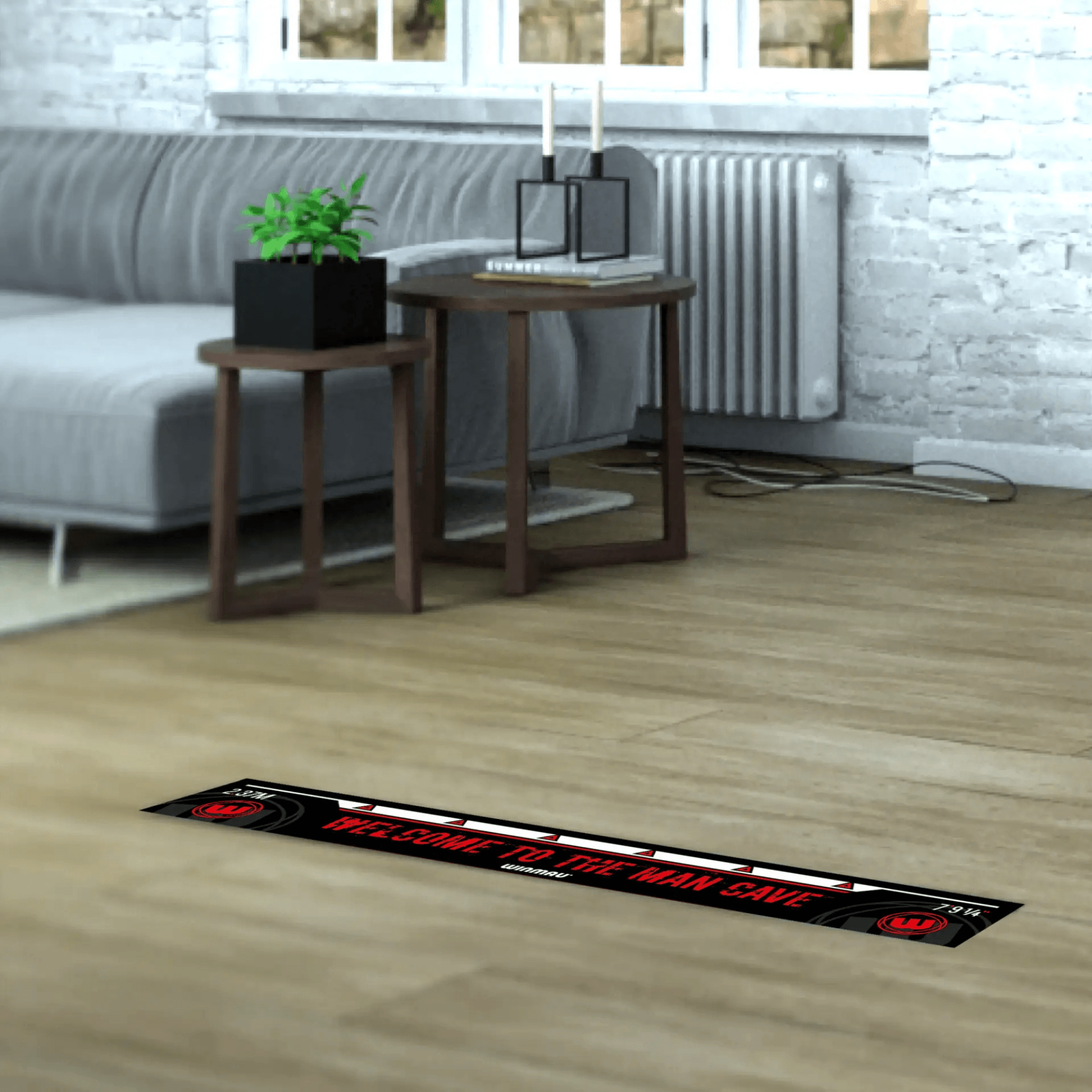 Winmau Man Cave Abwurflinie Anwendungsbeispiel