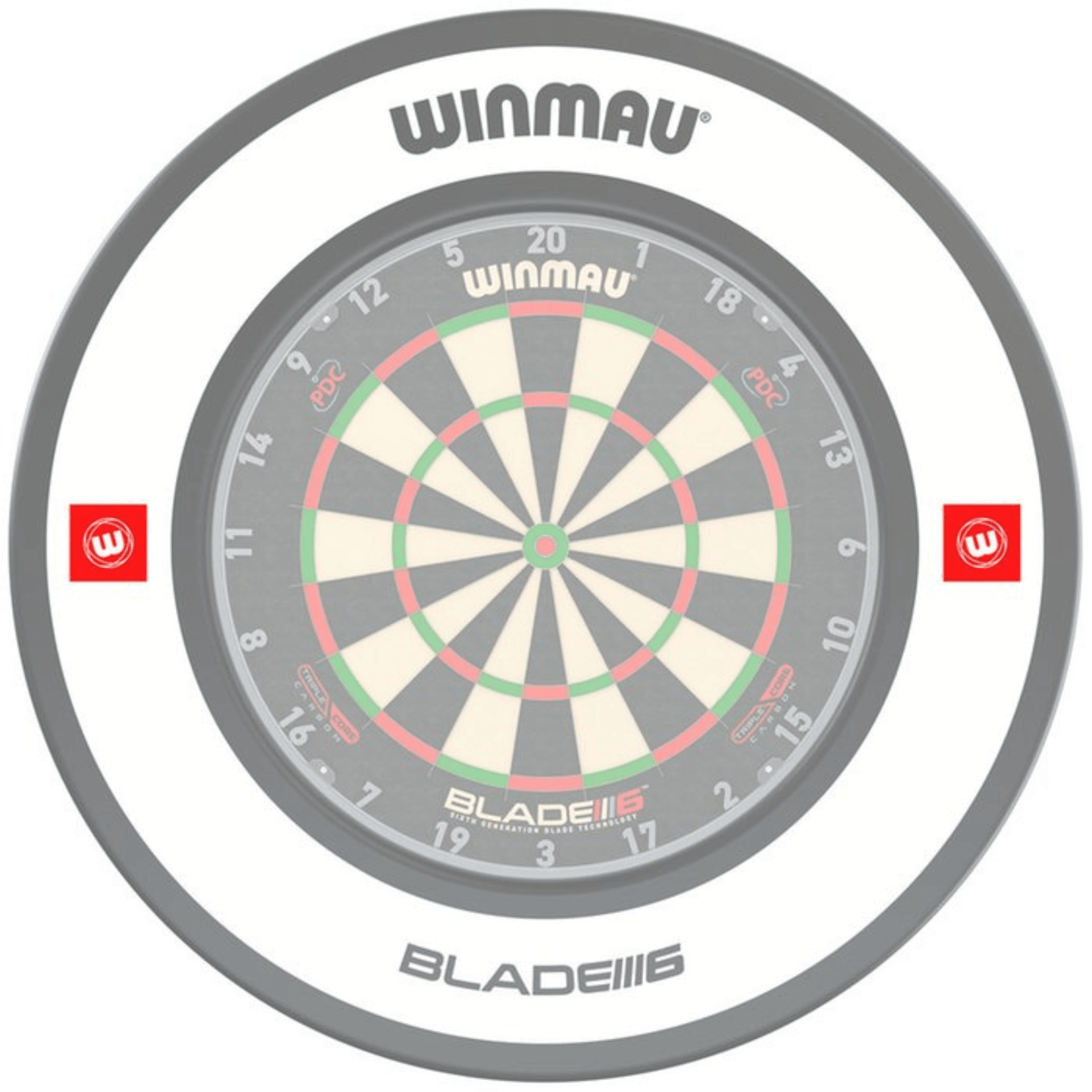 Winmau Pro-Line 1.0 White Surround mit Board